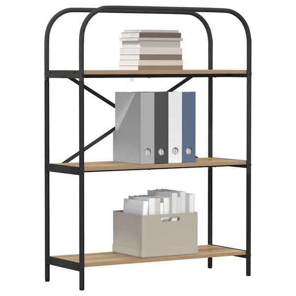 vidaXL Raamatukapp K&auml;sit&ouml;&ouml;puu 80 x 30 x 109 cm Tehispuit