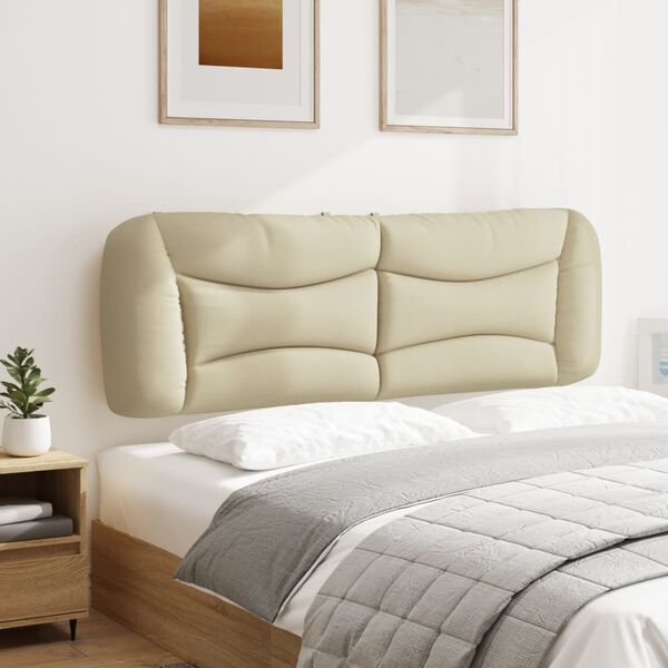 vidaXL voodipeatsi padi Hvar, kreemjas, 160 cm, kangas