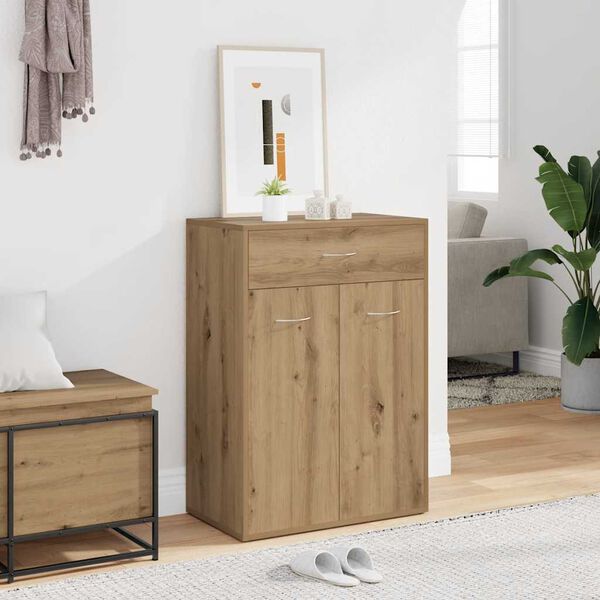 vidaXL Kingakapp Artisan Oak 60x35x84 cm Engineered Wood