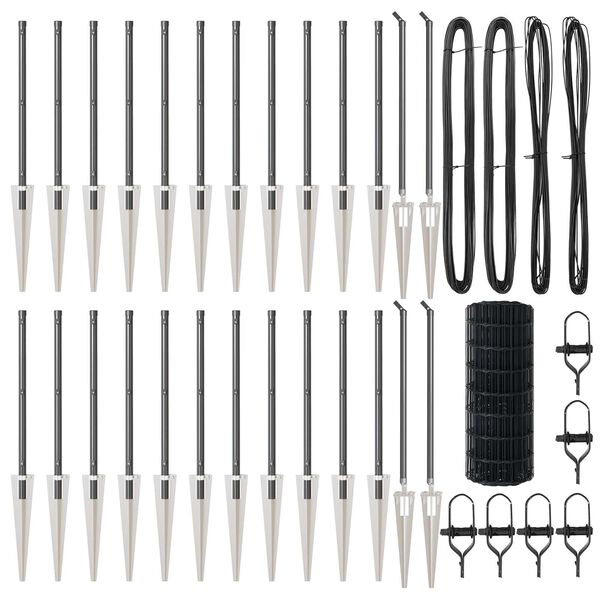 vidaXL Aed koos postiga Hall 0,6 x 50 m Terased ja PVC