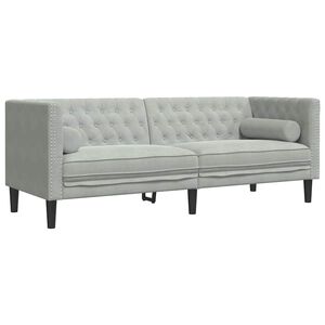 vidaXL Diivan Helehall 194 x 74,5 x 70,5 cm Samet