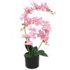 vidaXL kunstorhidee potiga 65 cm, roosa