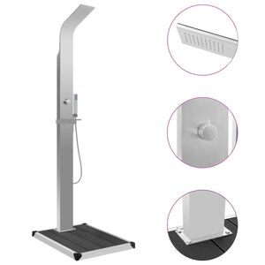 vidaXL v&auml;lidu&scaron;&scaron; koos alusega, WPC, roostevaba teras