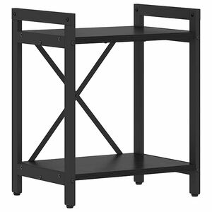 vidaXL Raamatukapp 40 x 30 x 50 cm Tehispuit Must tamm