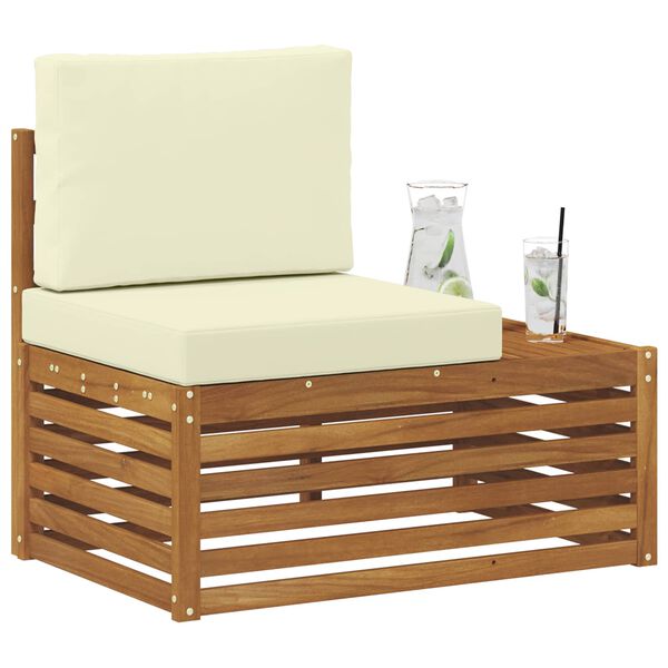 vidaXL V&auml;lim&ouml;&ouml;bel L&otilde;pu Diivan padjaga Neutraalne 91 x 63 x 73 cm