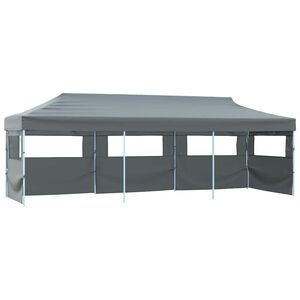 vidaXL kokkupandav pop-up peotelk 5 k&uuml;lgseinaga 870x291x315 cm antratsiithall