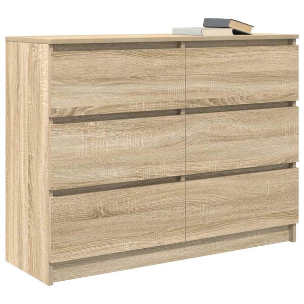 vidaXL puhvetkapp Sonoma tamm 100x35x76 cm Engineered Wood