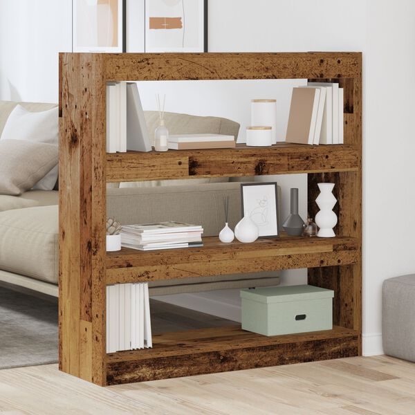 vidaXL Raamaturiiul Vana puit 100 x 30 x 103 cm Tehispuit