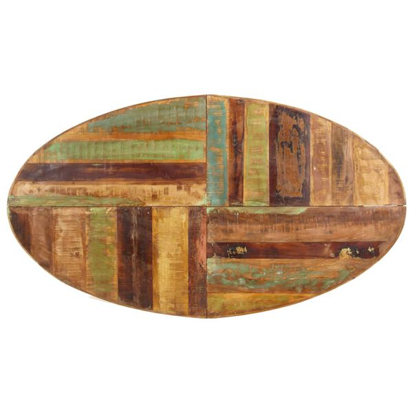 vidaXL söögilaud, 160 x 90 x 75 cm, taastatud puit