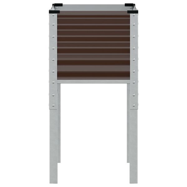 vidaXL aia lillepott, pruun, 45 x 45 x 88 cm, teras