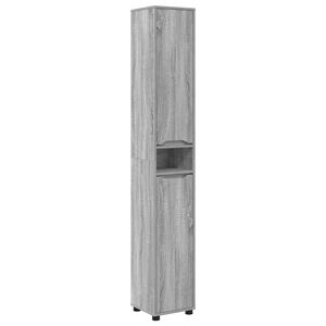 vidaXL Vannitoa kapp riiuliga Hall Sonoma 30,5 x 30 x 195 cm Tehispuit