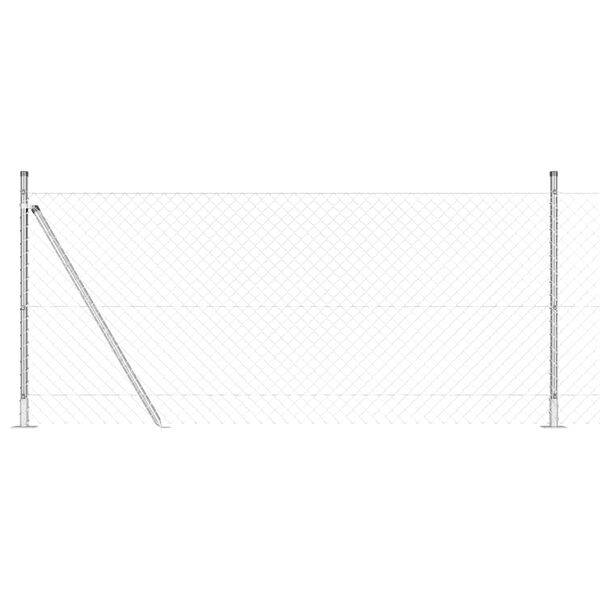 vidaXL Aiapost H&otilde;bedane 10 x 0,8 m (40 x 40 mm mesh) Teras