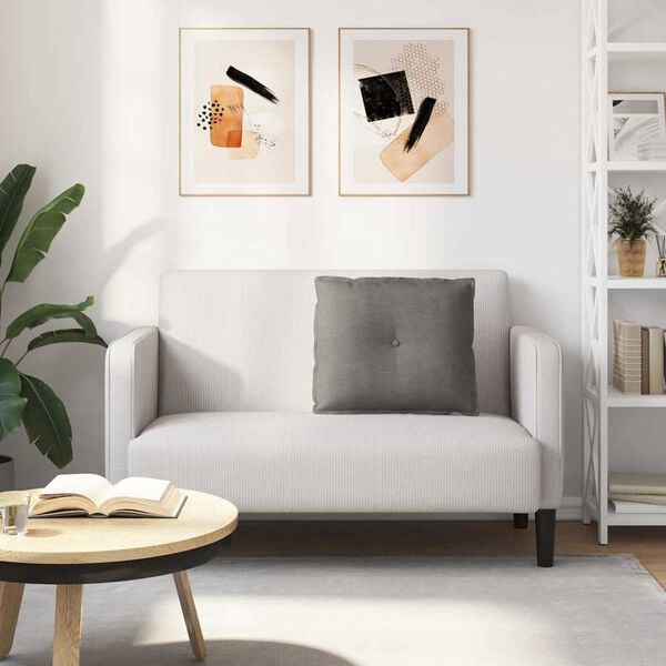 vidaXL Seljatugi padi Helehall 60 x 50 cm Korter kangas