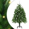 vidaXL J&otilde;ulupuu koos 150 LED-iga koos alusega Roheline 120 cm PE