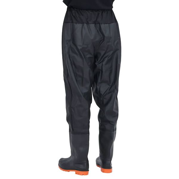 vidaXL waist waders koos saabastega, must, suurus 39