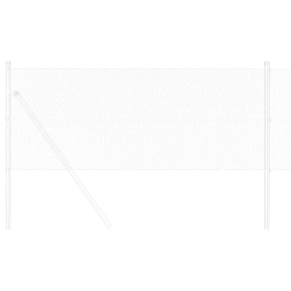 vidaXL Heksagonaalne tara H&otilde;bedane 0,5 x 10 m Tsingitud teras