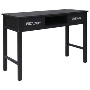 vidaXL konsoollaud, must, 110 x 45 x 76 cm, puit