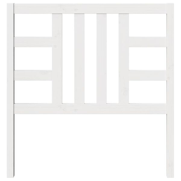 vidaXL voodipeats, valge, 96 x 4 x 100 cm, männipuit