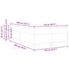 vidaXL Voodi raam madratsiga Tume pruun 120 x 200 cm kangas