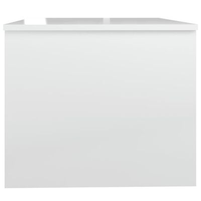 vidaXL kohvilaud, kõrgläikega valge, 80x50x42,5 cm, tehispuit