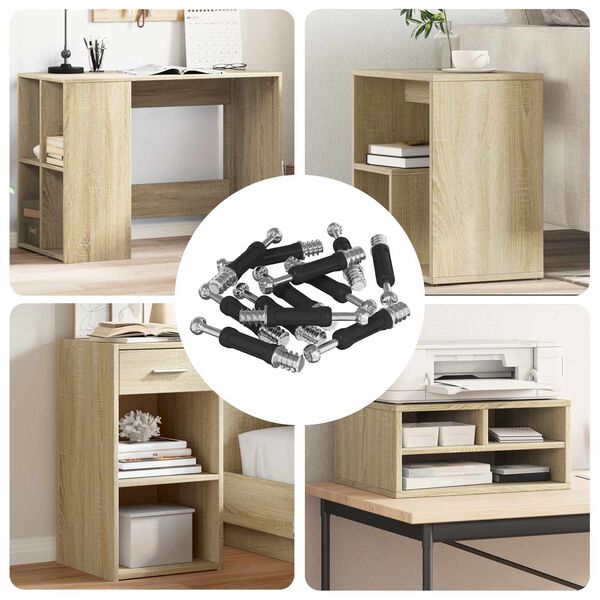 vidaXL K&auml;pom&auml;e Kruvi 4000 pcs H&otilde;be ja Must Metall