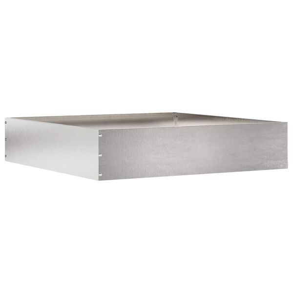 vidaXL Murupiire H&otilde;bedane 60 x 60 x 13 cm Roostevaba teras