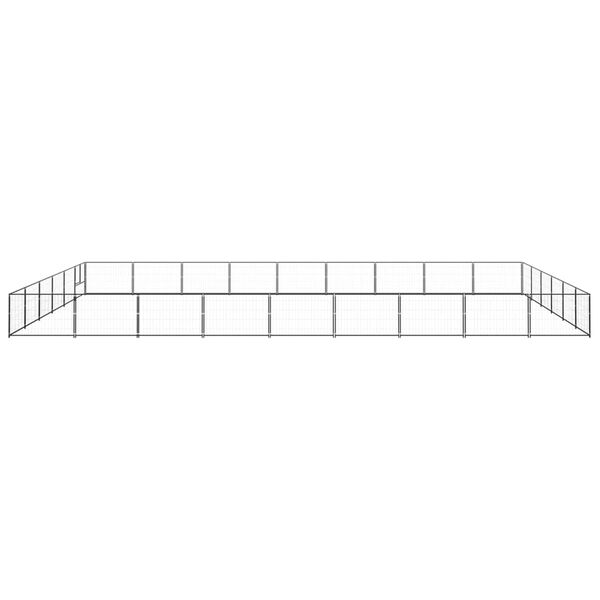 vidaXL koeraaedik, must, 54 m&sup2;, teras