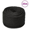 vidaXL t&ouml;&ouml;k&ouml;is, must, 20 mm, 25 m, pol&uuml;prop&uuml;leen