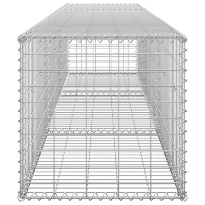 vidaXL kattega gabioonsein, tsingitud teras, 300 x 50 x 50 cm