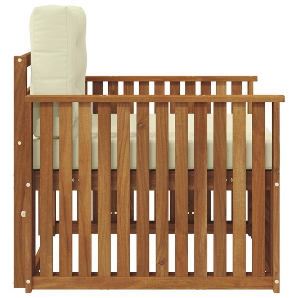 vidaXL V&auml;li diivanikomplekt Tugev akaatsiapuit ja pol&uuml;ester Neutraalne