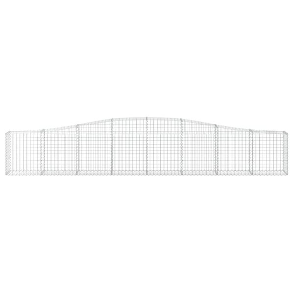 vidaXL kaarekujulised gabioonkorvid 4 tk, 400x30x60/80 cm, raud