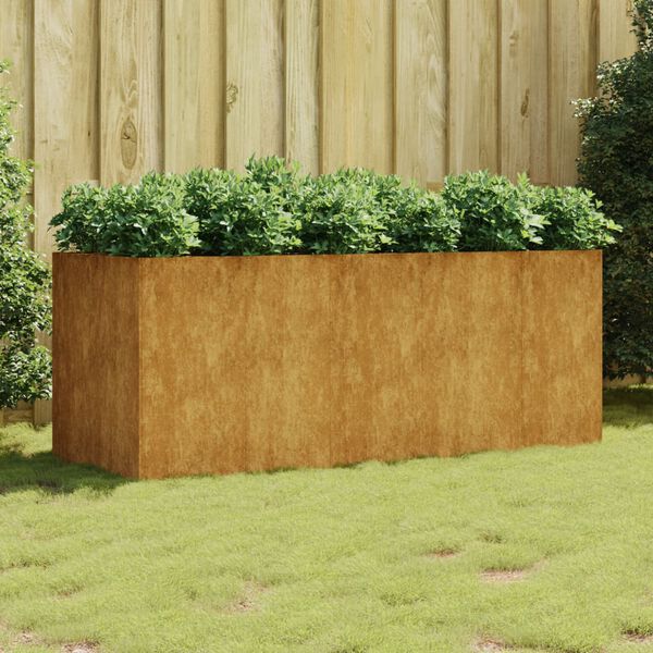 vidaXL taimekast, 200 x 80 x 80 cm, Corten-teras