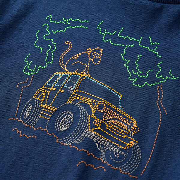 Pikkade varrukatega lastesärk, tumesinine, 116