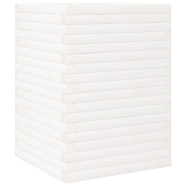 vidaXL aia taimekast, valge, 50x50x68,5 cm, m&auml;nnipuit