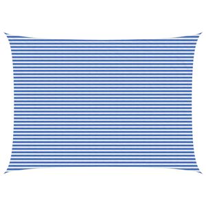vidaXL P&auml;ikesetelgi sail Sinine ja Valge 5 x 6 m HDPE