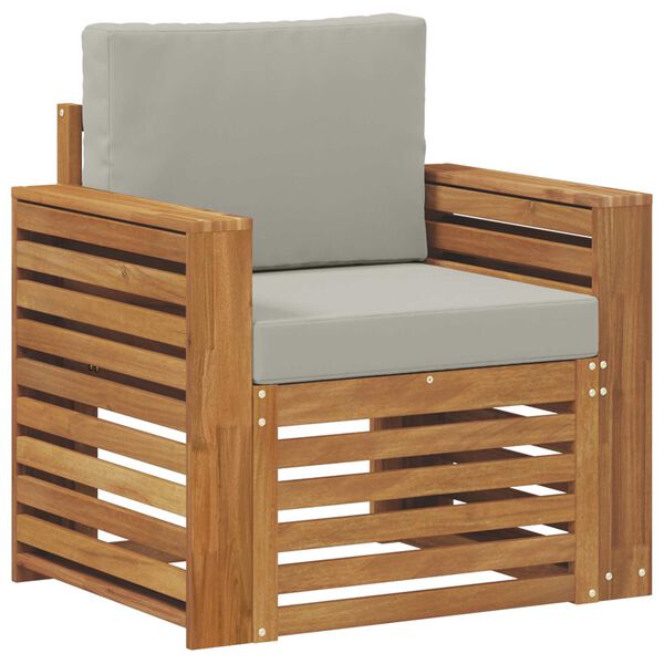 vidaXL V&auml;li diivanikomplekt Tugev akaatsiapuit ja pol&uuml;ester Neutraalne