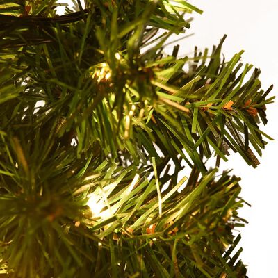 vidaXL teeäärsed jõulupuud 6 tk, soojad valged LEDid 45 cm, PVC