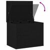 vidaXL Salvestuskarp ladustamisega Must tamm 60 x 42 x 46 cm Tehispuit
