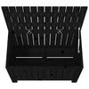 vidaXL aia hoiukast, must, 76 x 42,5 x 54 cm, männipuit