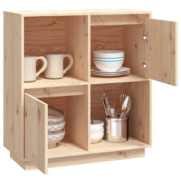 vidaXL puhvetkapp, 74 x 35 x 80 cm, toekas m&auml;nnipuit