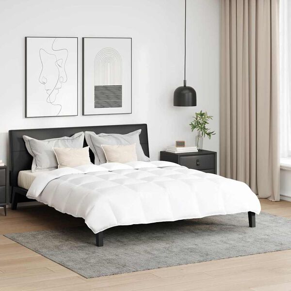 vidaXL Teki komplekt padjaga 3 pcs Valge Down Feather