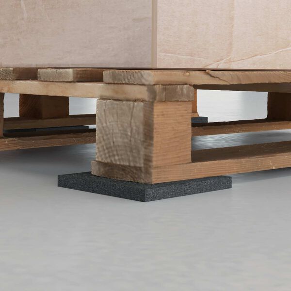 vidaXL Kummipad Must Kumm