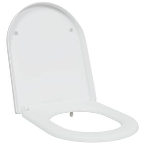 vidaXL Tualettsari Valge 49 x 36 x 4 cm Duroplast