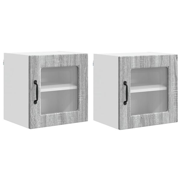 vidaXL K&ouml;&ouml;gikapp riiuliga 2 pcs Hall Sonoma 40 x 31 x 40 cm Tehispuit