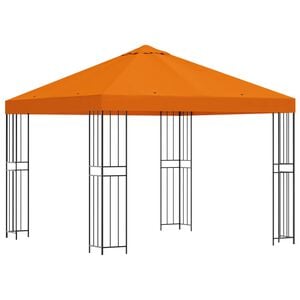 vidaXL Paviljon 3 x 3 m Oranž Pol&uuml;ester ja teras 190 gsm