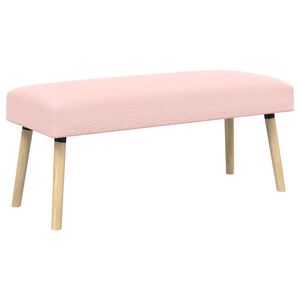 vidaXL pink &Uuml;ksv&auml;rviline Roosa 110 x 40 x 46 cm Boucl&eacute;