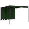 vidaXL Paviljon 4 x 3 x 2,3 m Roheline Pol&uuml;ester ja teras