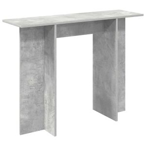 vidaXL Konsoollaud Betoonhall 100 x 30 x 75 cm Tehispuit