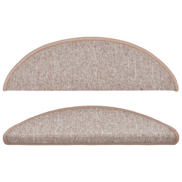 vidaXL trepimatid 15 tk 56 x 17 x 3 cm helepruunid poolringikujulised