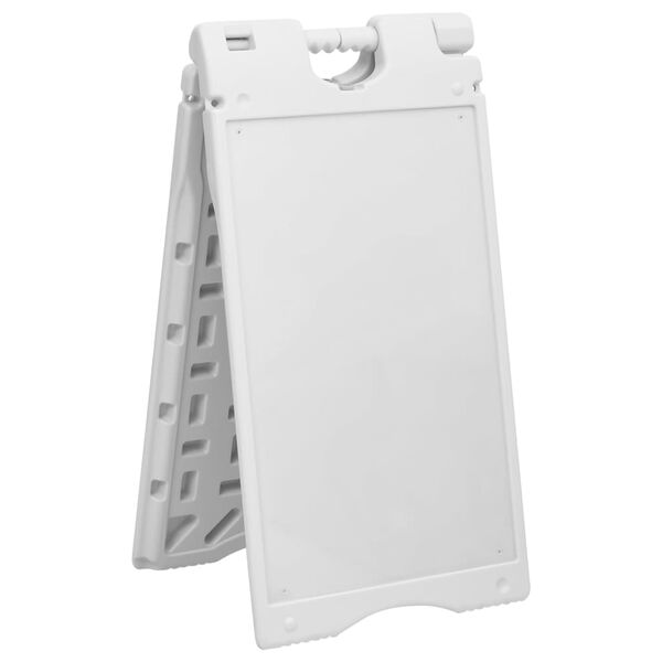 vidaXL A-raamiga k&otilde;nnitee tahvel, hall, 45 x 7 x 84,5 cm, HDPE